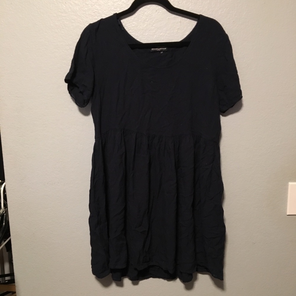 brandy melville navy babydoll dress